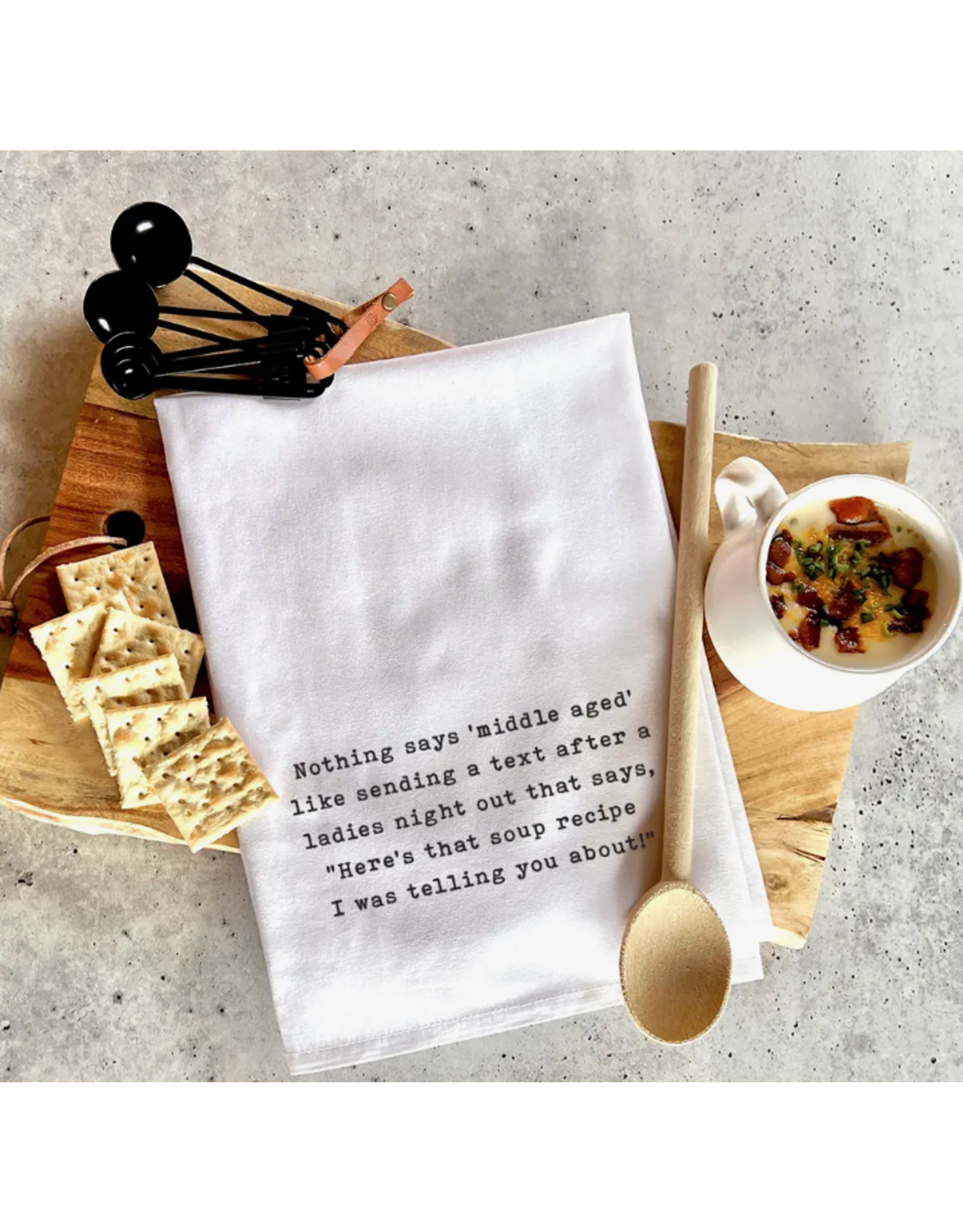 Ellembee EB White Funny Tea Towels