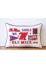 Little Birdie Ole Miss Collegiate Cluster Reversible Pillow