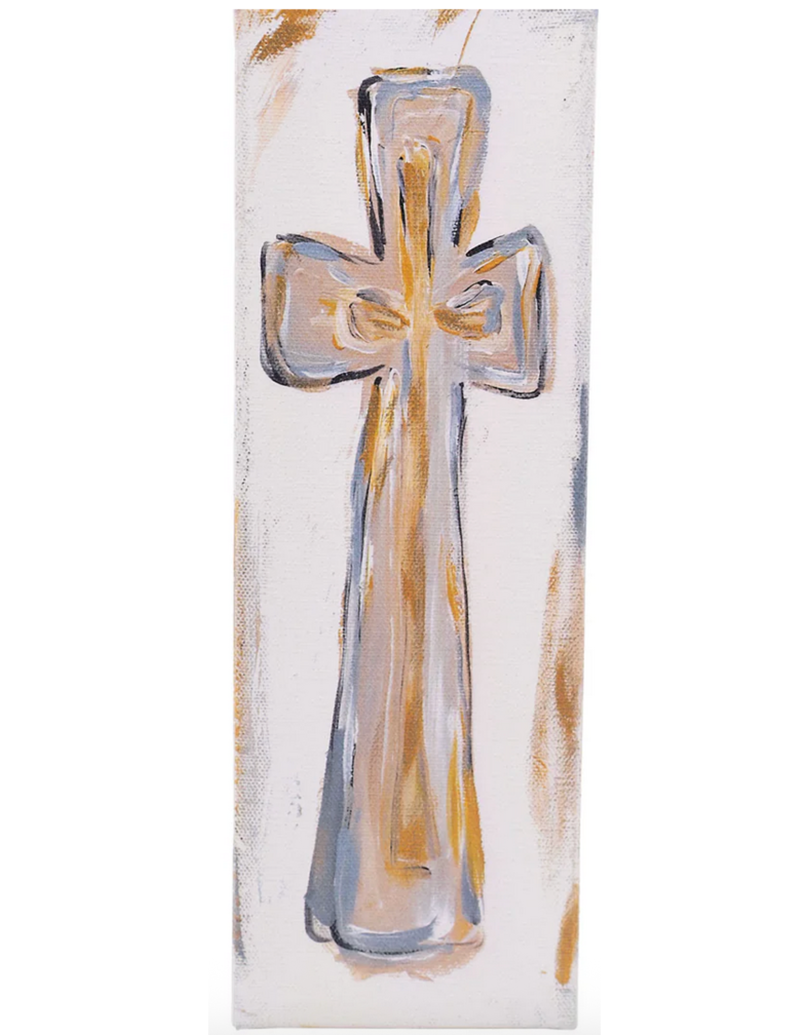 Glory Haus Neutral Cross Canvas