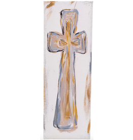 Glory Haus Neutral Cross Canvas