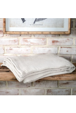 PD Home & Garden 50x60 Feather Grey Cotton Throw