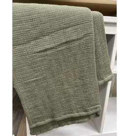 PD Home & Garden 50x60 Burnt Olive Cotton Throw
