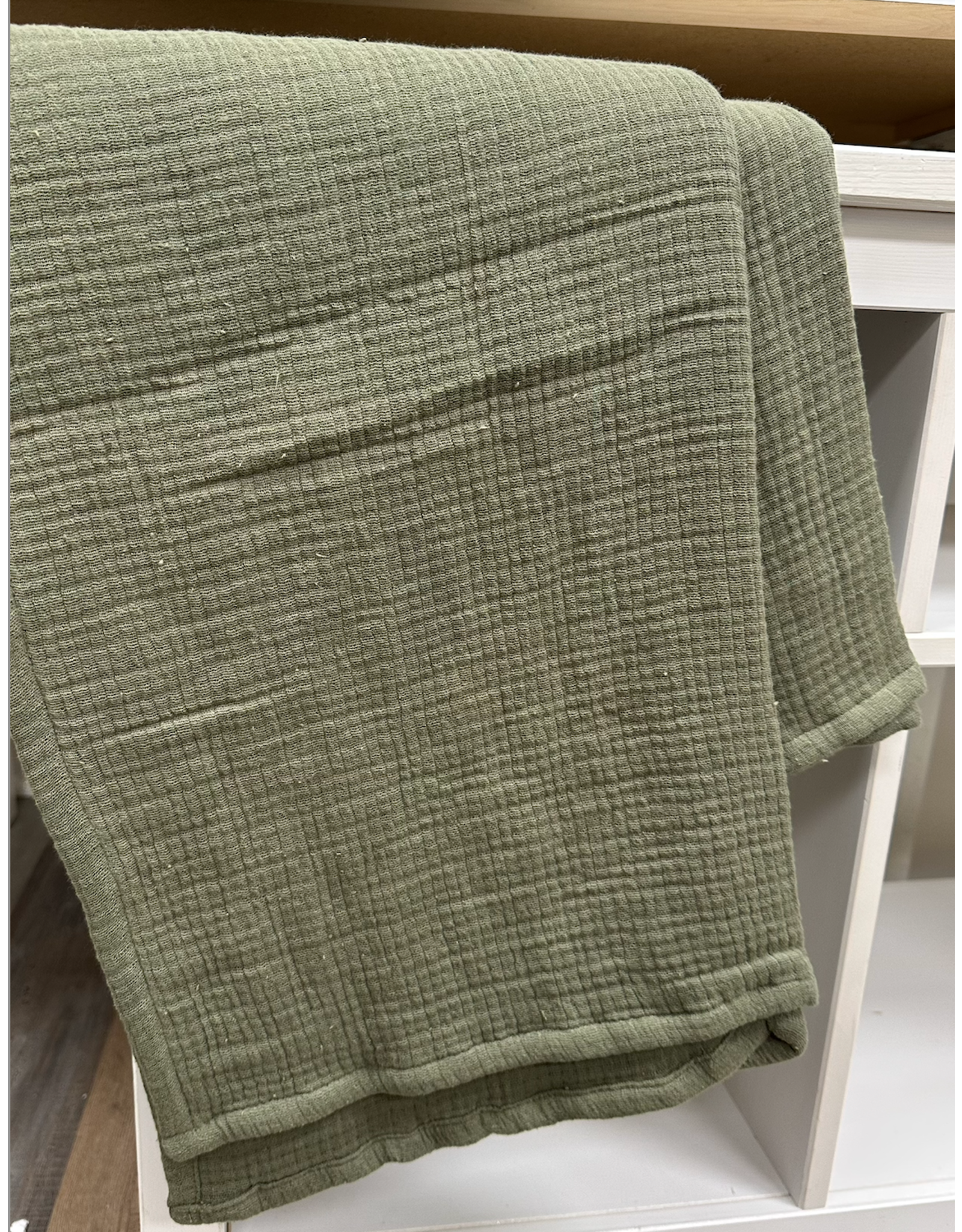 PD Home & Garden 50x60 Burnt Olive Cotton Throw