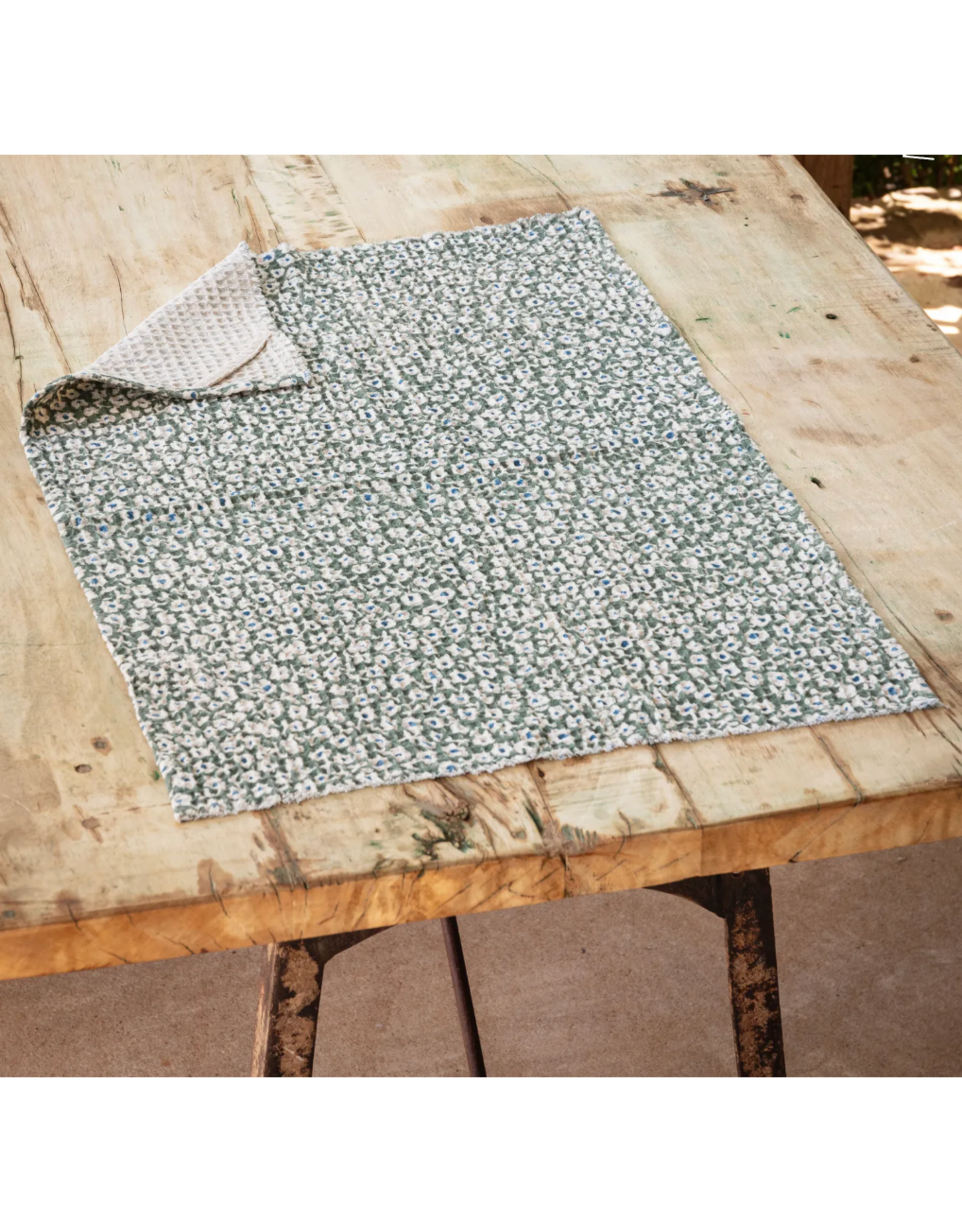 Porch View Home Floral Dish Towel