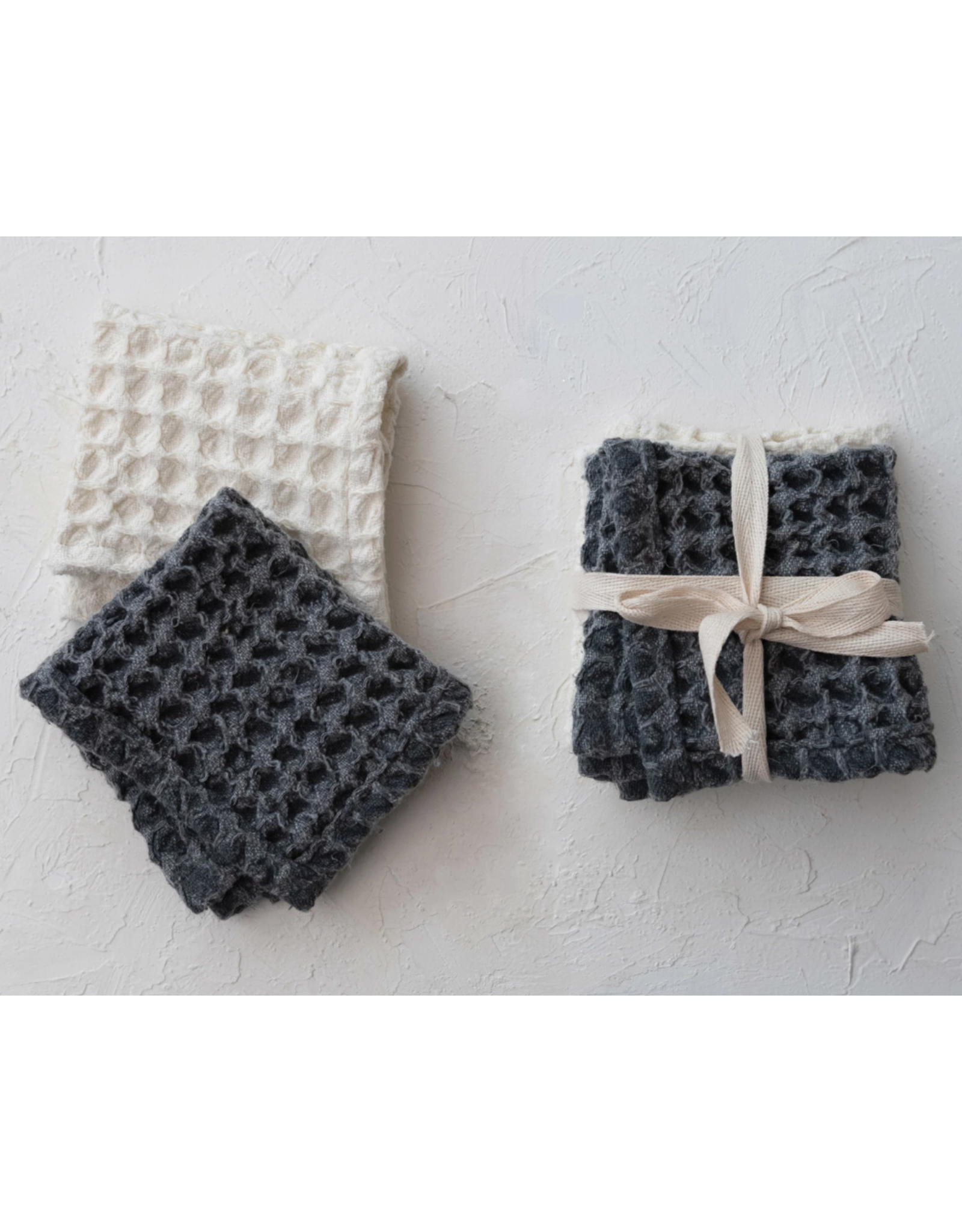 Creative Co-Op Nuetrals Cotton Waffle Dish Clothes