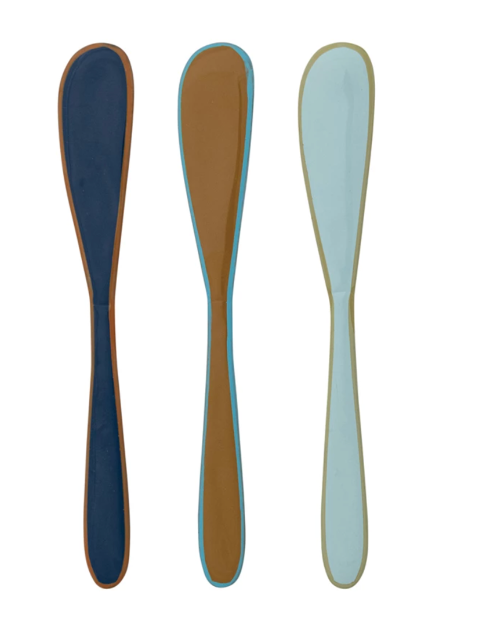 Creative Co-Op Enameled Stainless Canape Knives