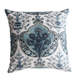 Creative Co-Op 18" Cotton Blend Velvet Floral Pillow