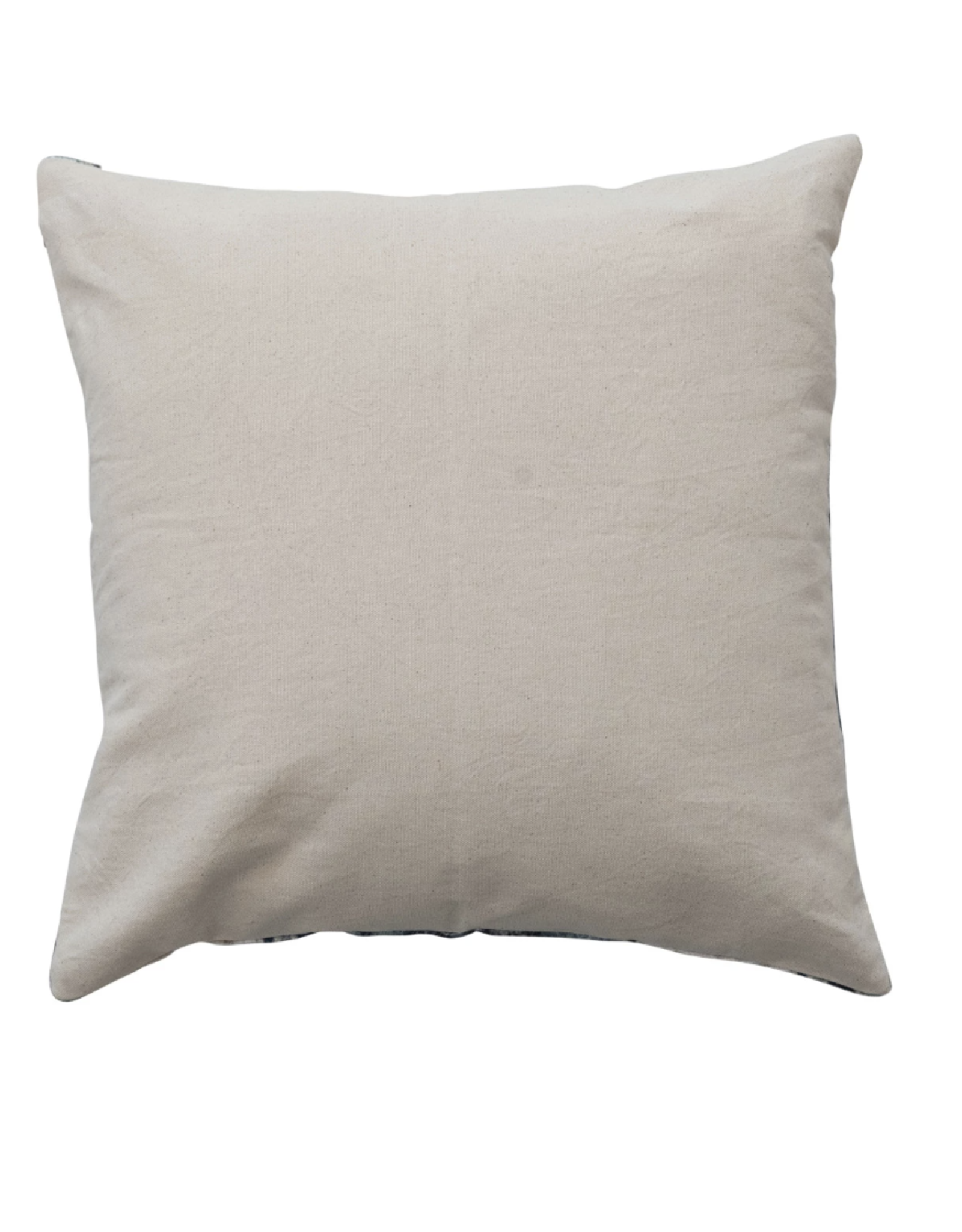 Creative Co-Op 18" Cotton Blend Velvet Floral Pillow