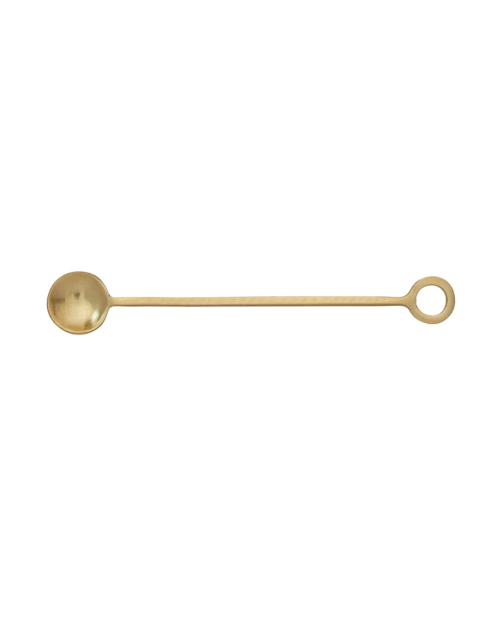 Bloomingville 7" Gold Cocktail Spoon