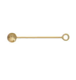 Bloomingville 7" Gold Cocktail Spoon