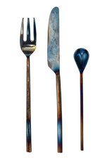 Bloomingville Grey Hammered Appetizer Cutlery