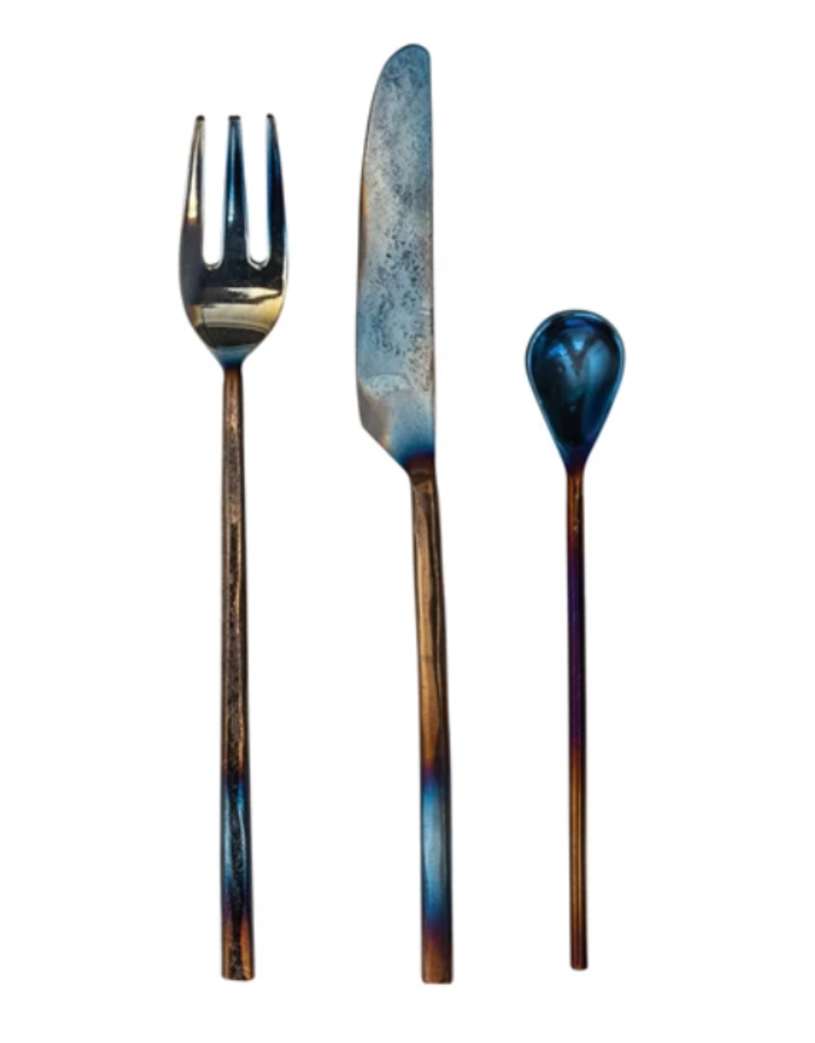 Bloomingville Grey Hammered Appetizer Cutlery