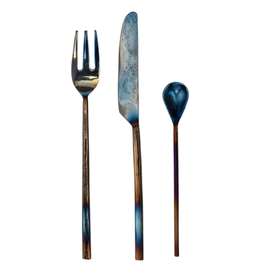 Bloomingville Grey Hammered Appetizer Cutlery
