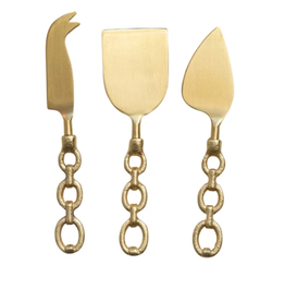 Bloomingville Gold Chain Link Charcuterie Tools