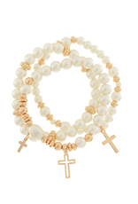 Golden Stella Grace Gold & Pearl Bracelet