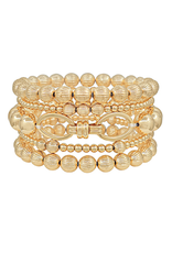 Golden Stella Bold Links Bracelet Stack