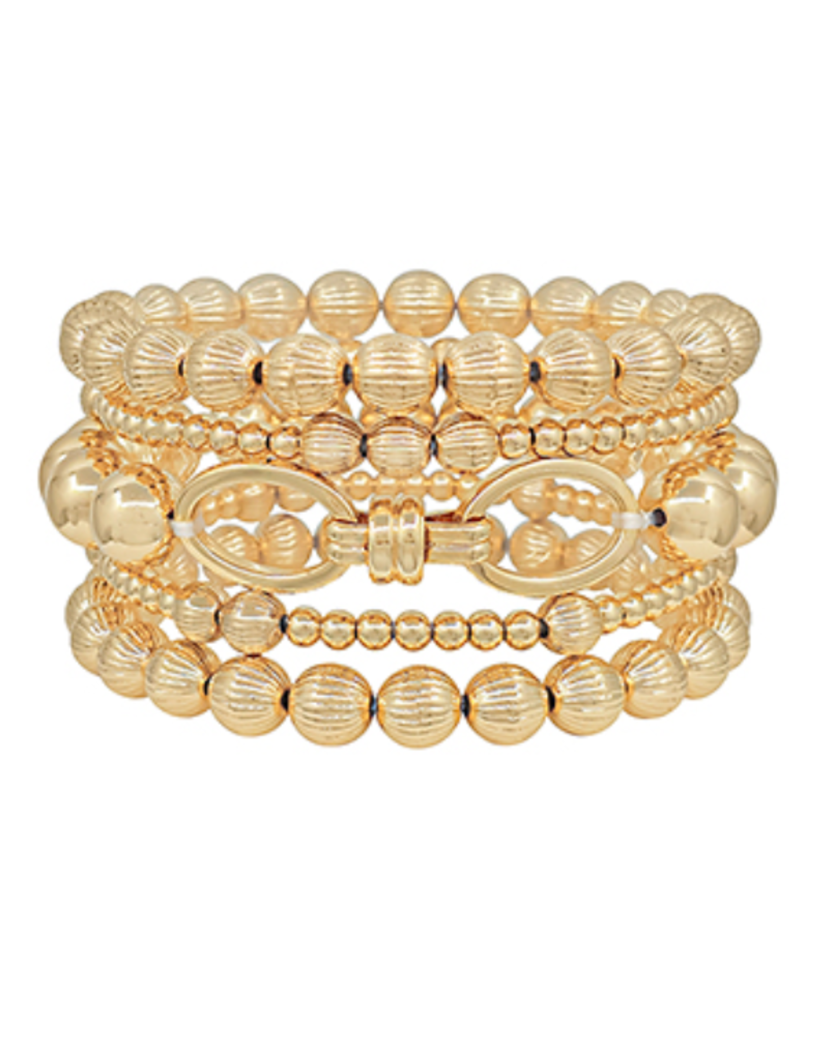 Golden Stella Bold Links Bracelet Stack