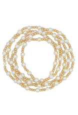 Golden Stella Amelia Gold & Pearl Stackables