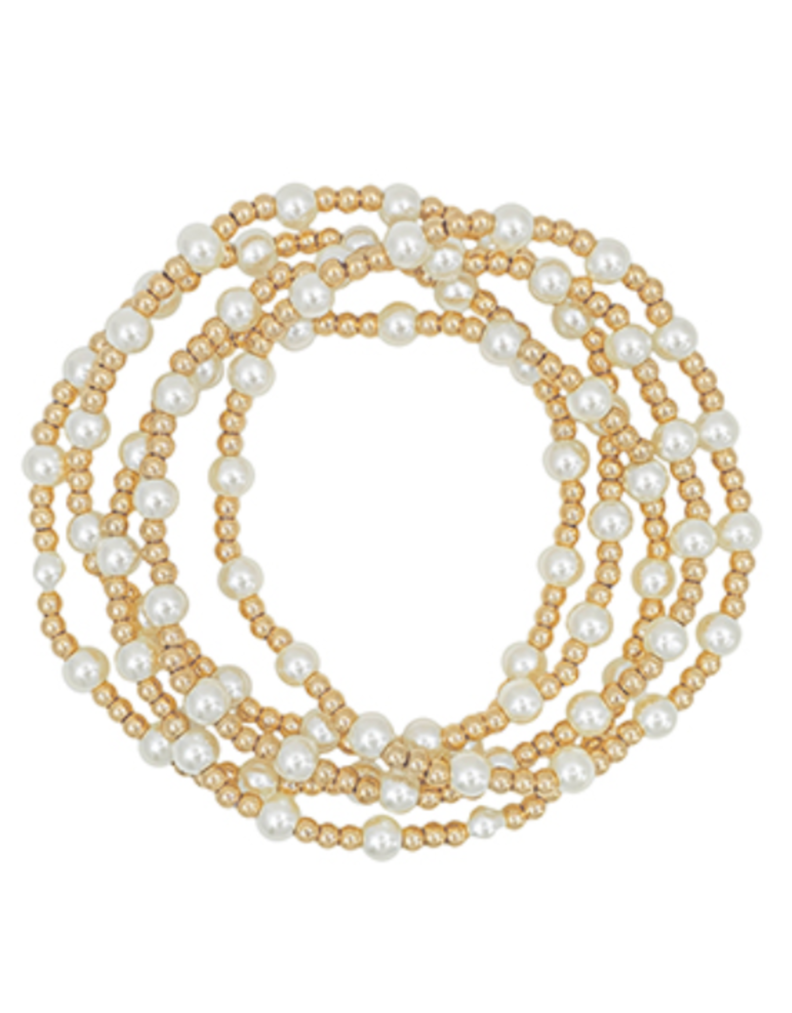 Golden Stella Amelia Gold & Pearl Stackables