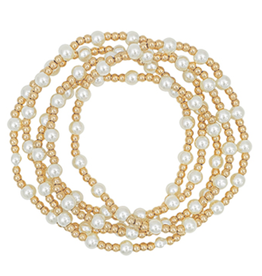 Golden Stella Amelia Gold & Pearl Stackables