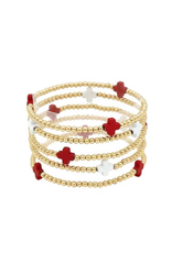 Meghan Browne Grant Multi Layered Stretch Bracelet