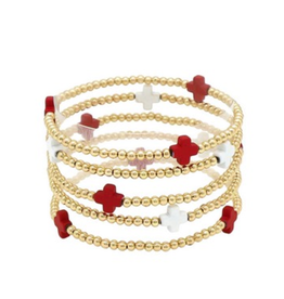 Meghan Browne Grant Multi Layered Stretch Bracelet