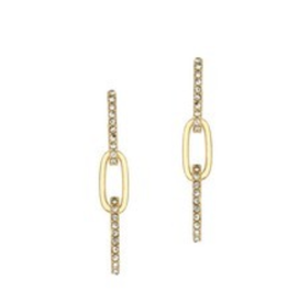 Meghan Browne Rock Link Rhinestone Bar Earring