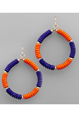 Golden Stella Team Spirit Beaded Hoop