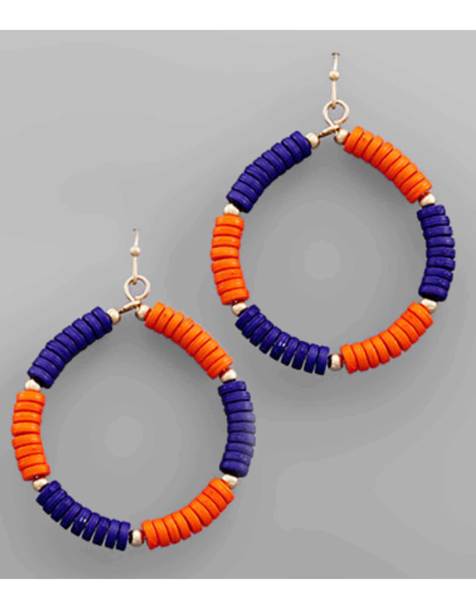 Golden Stella Team Spirit Beaded Hoop