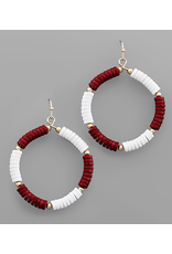 Golden Stella Team Spirit Beaded Hoop