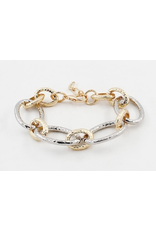 Meghan Browne Lase Gold & Silver Link Bracelet
