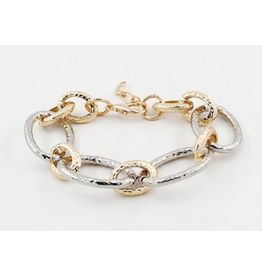 Meghan Browne Lase Gold & Silver Link Bracelet