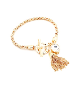 Meghan Browne Gabi Gold Toggle Bracelet