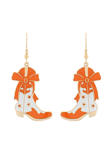 Golden Stella Team Pride Boot Earrings
