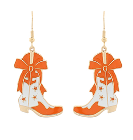 Golden Stella Team Pride Boot Earrings