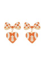 Golden Stella Checkered Board Cheer Earring