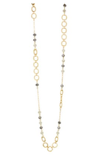 Meghan Browne Bryn Beige Multi Color Necklace