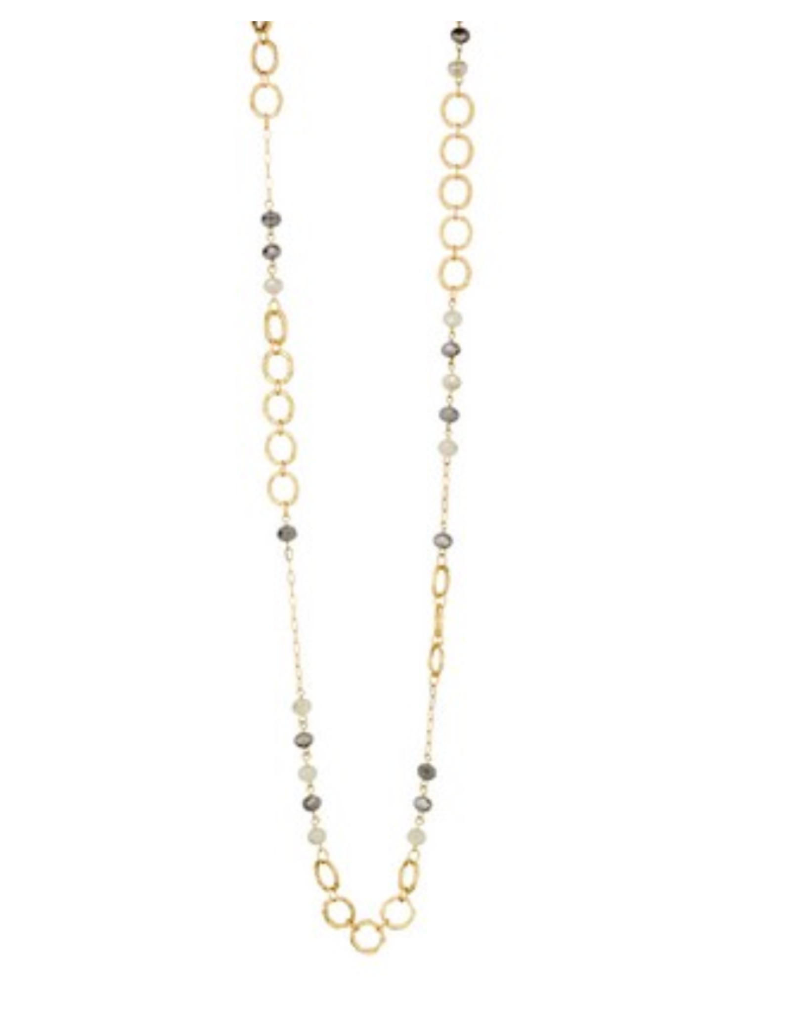 Meghan Browne Bryn Beige Multi Color Necklace