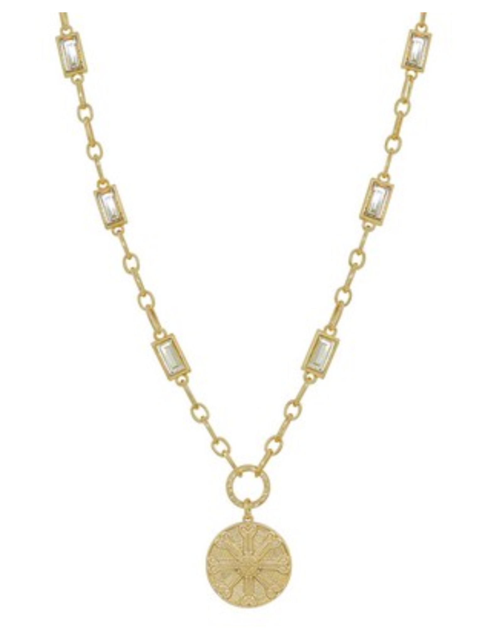 Meghan Browne Radiant Medallion Necklace