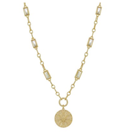 Meghan Browne Radiant Medallion Necklace