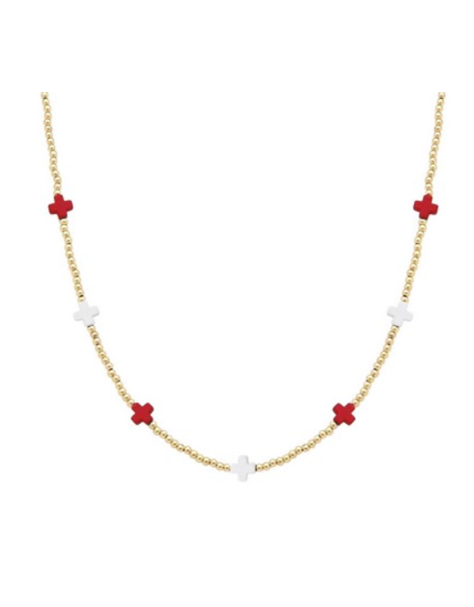 Meghan Browne Dame Gold Seed Bead Necklace