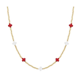 Meghan Browne Dame Gold Seed Bead Necklace