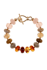 Golden Stella Beaded Bliss Toggle Bracelet