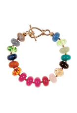 Golden Stella Beaded Bliss Toggle Bracelet