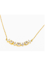 Meghan Browne Alana 18K Necklace with Geometric Shape