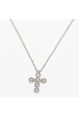 Meghan Browne 18K Necklace with Diamond Cross Pendant
