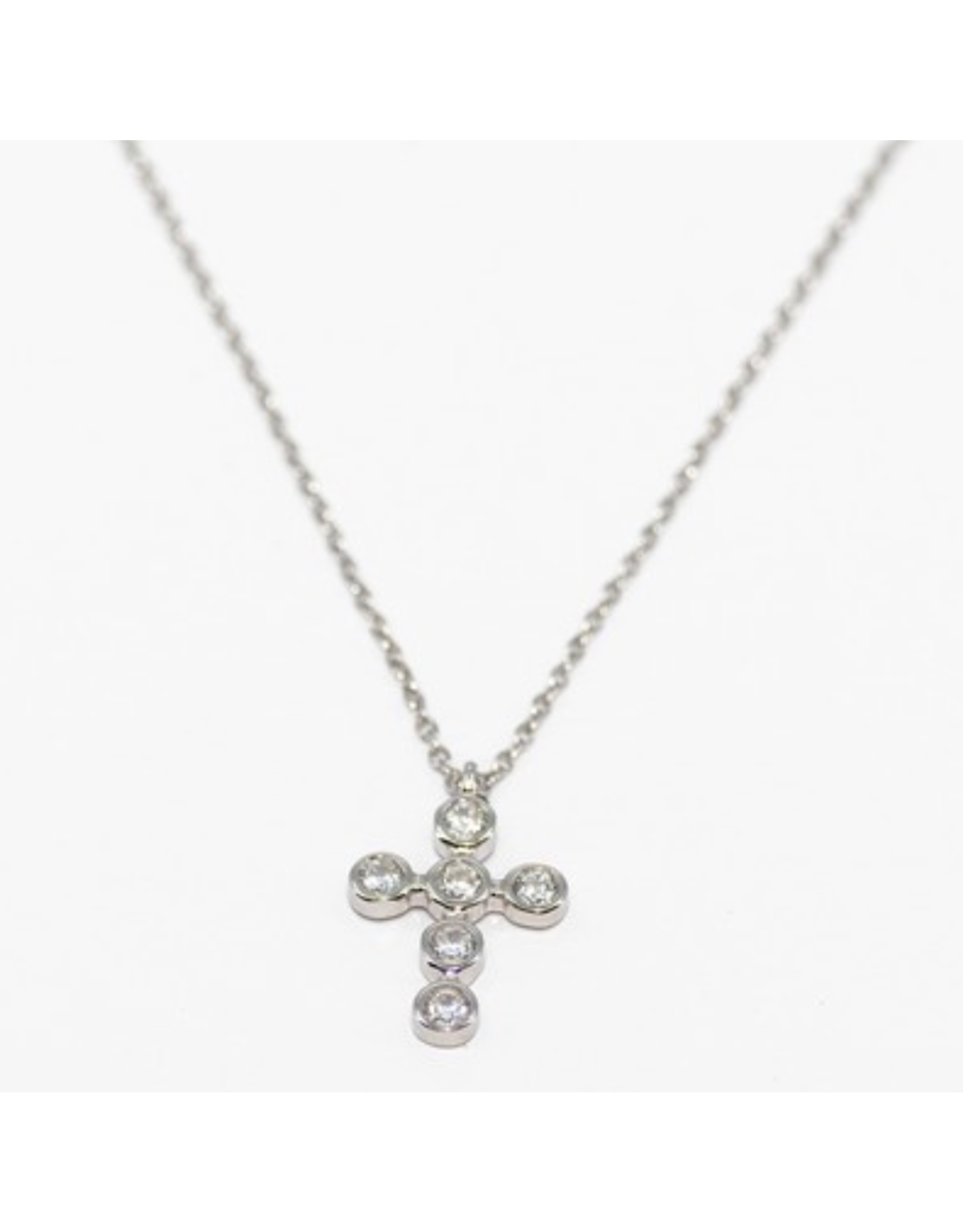 Meghan Browne 18K Necklace with Diamond Cross Pendant