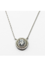 Meghan Browne 18K Diamond Necklace with Double Diamond Band