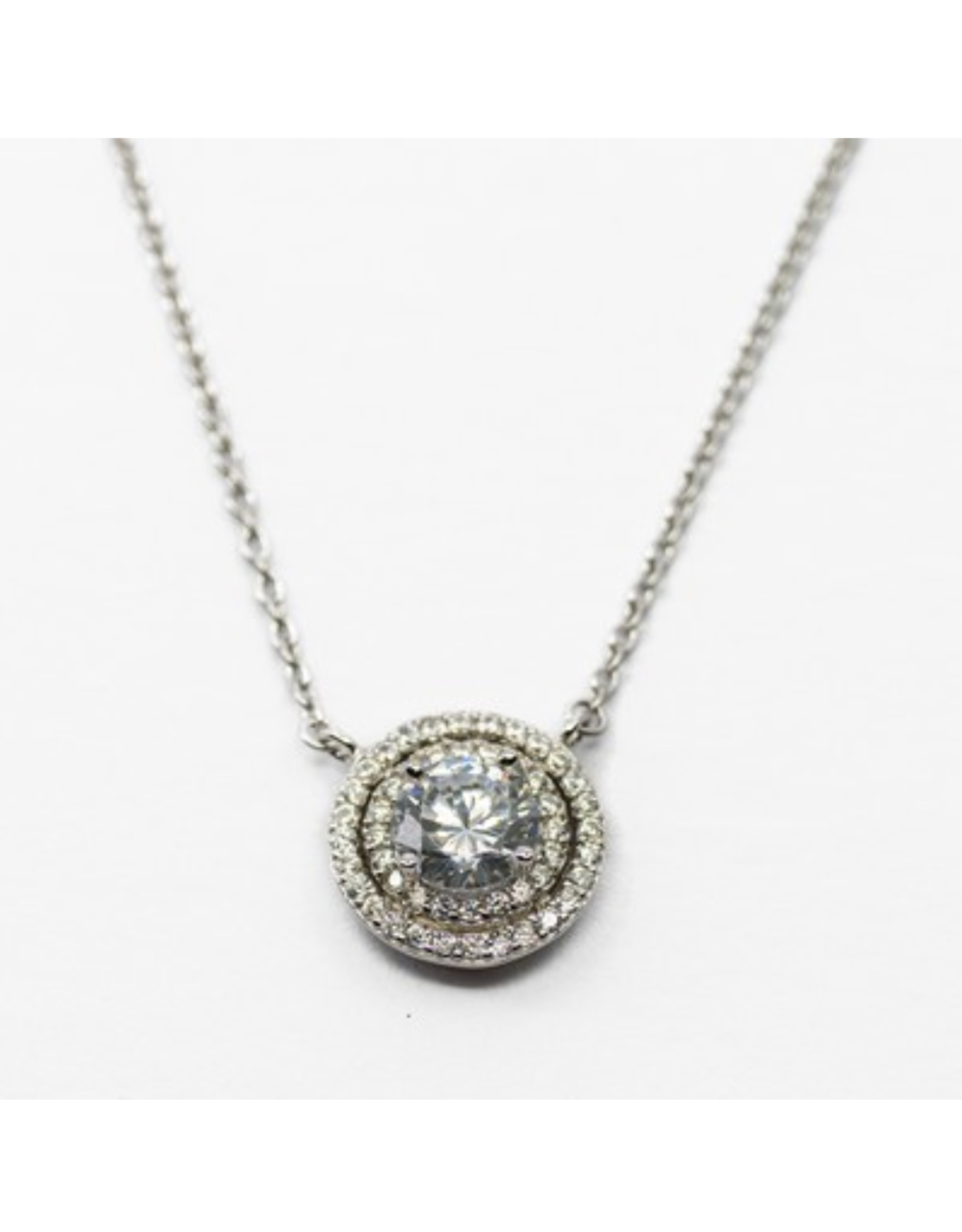 Meghan Browne 18K Diamond Necklace with Double Diamond Band