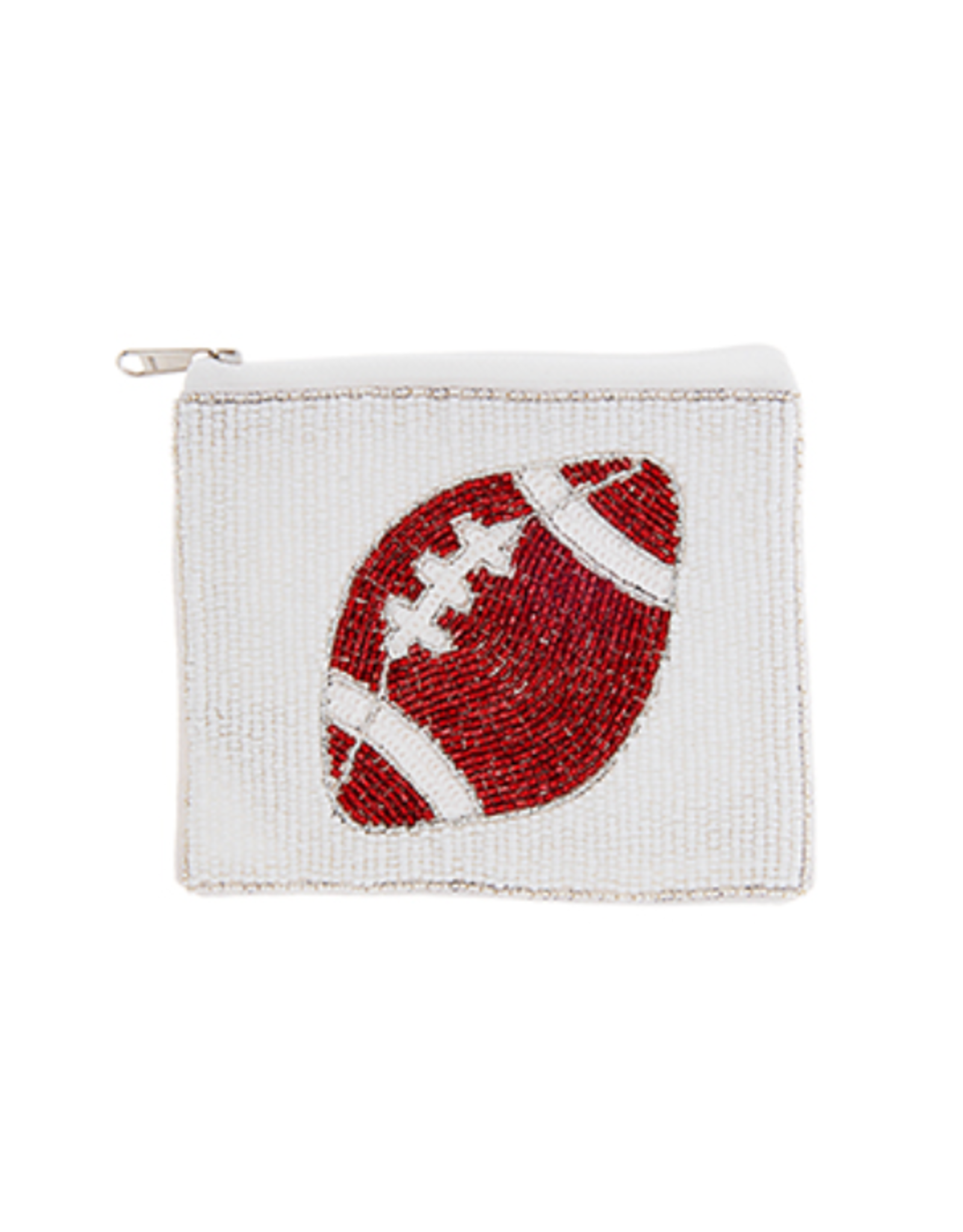 Golden Stella Football Beaded Coin Purse